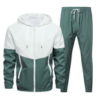 Herren Sportanzug mit atmungsaktiver Jacke und elastischen Jogginghosen