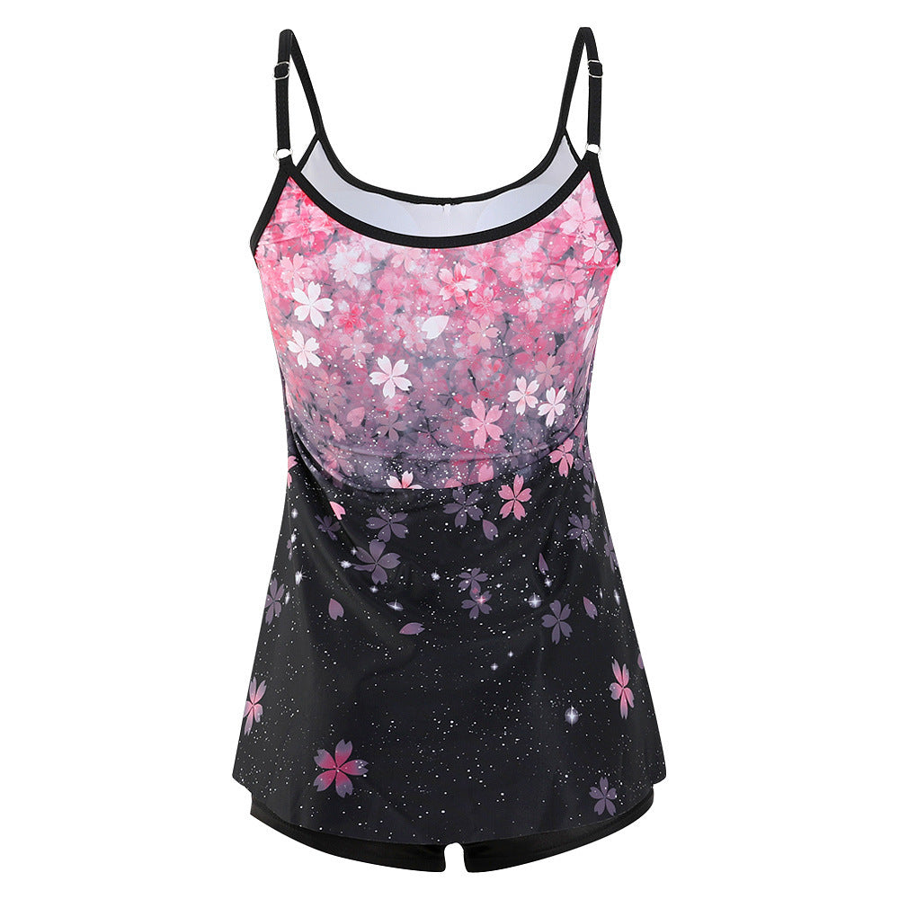 Damen lässiger Strandtop mit Shorts R&B