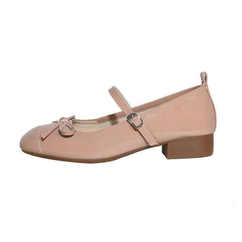 Damen Ballerinas mit dekorativem Riemchen und moderner Schleifenapplikation R&B