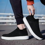 Damen bequeme Slip-On Sneakers mit atmungsaktivem Obermaterial
