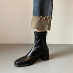 Damen Stiefeletten mit hohem Blockabsatz und eleganter Silhouette R&B