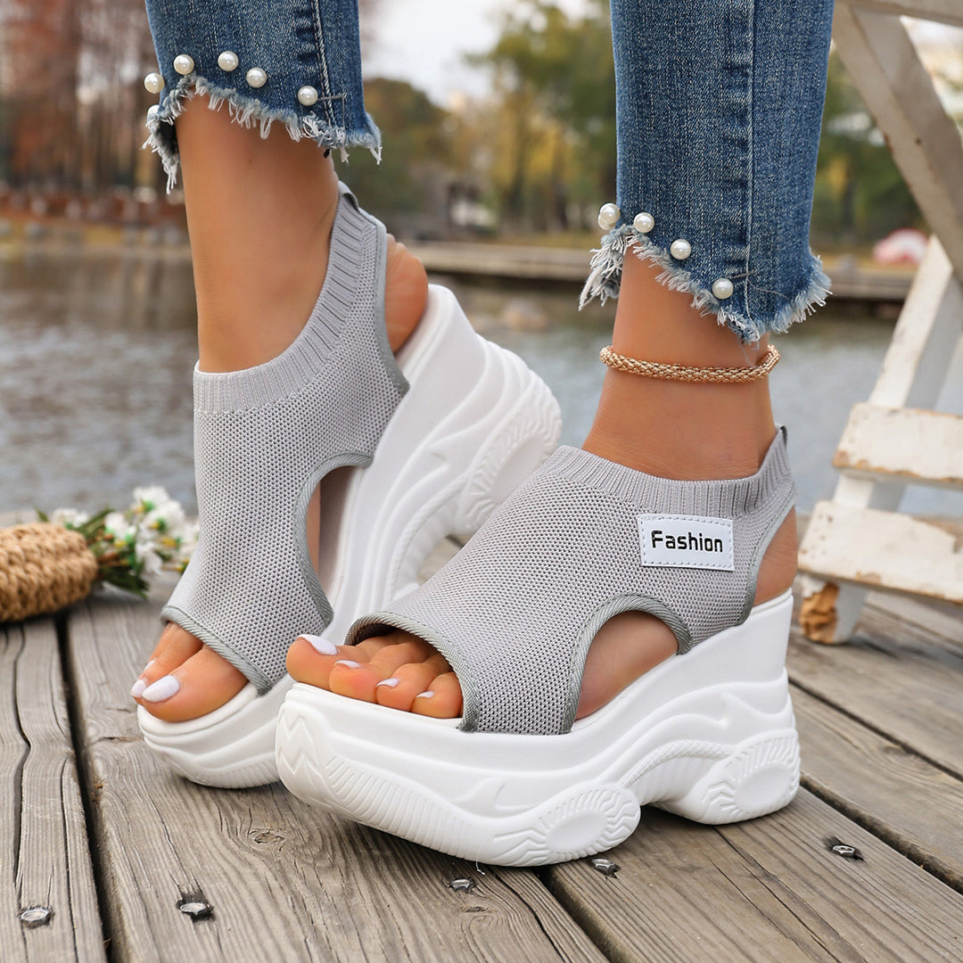 Damen Sneaker-Sandalen mit atmungsaktivem Obermaterial und rutschfester Sohle R&B