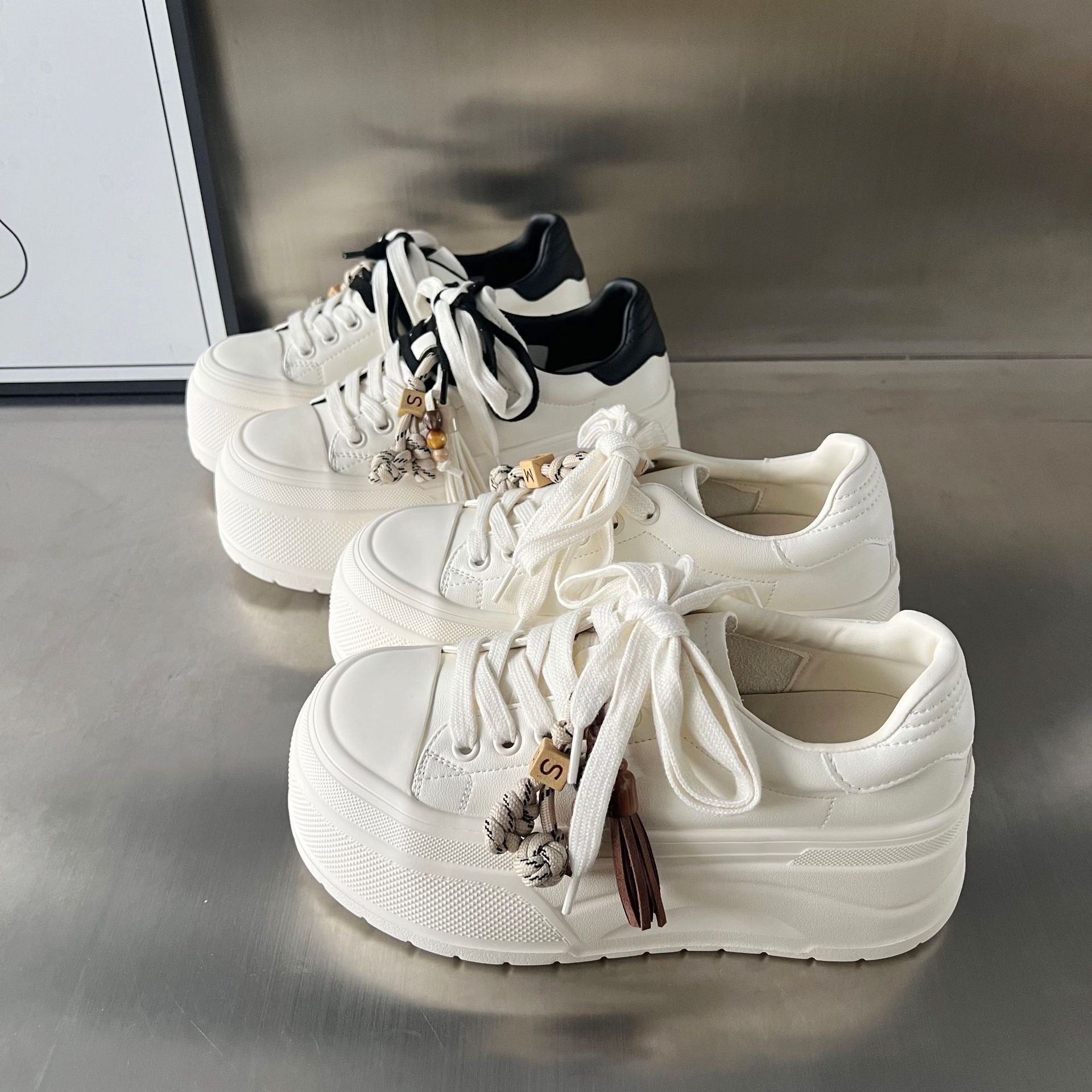 Damen Plattform Sneakers mit modischem Design und innovativem Schnürsystem R&B