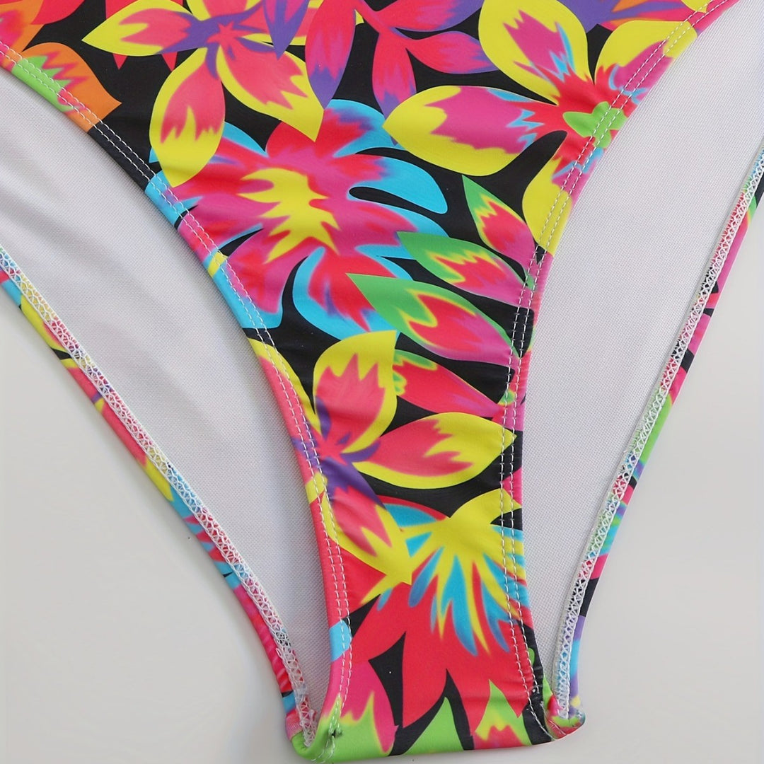 Damen Bikiniset mit auffälligem floralem Design und komfortablem Schnitt R&B