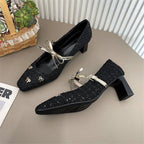 Damen elegante Pumps mit modischem Schleifendetail R&B