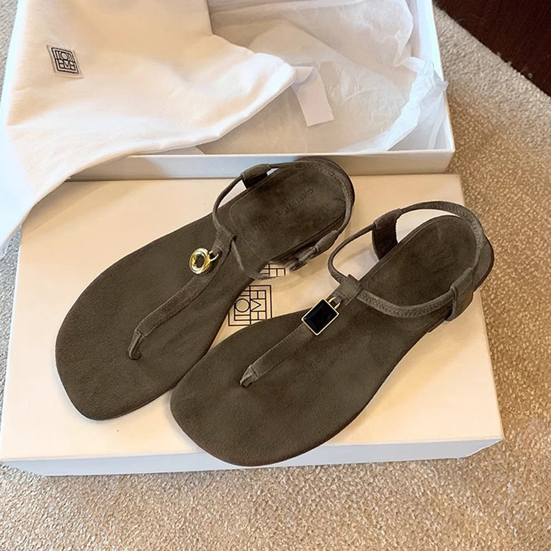 Damen Lederige Sandalen R&B