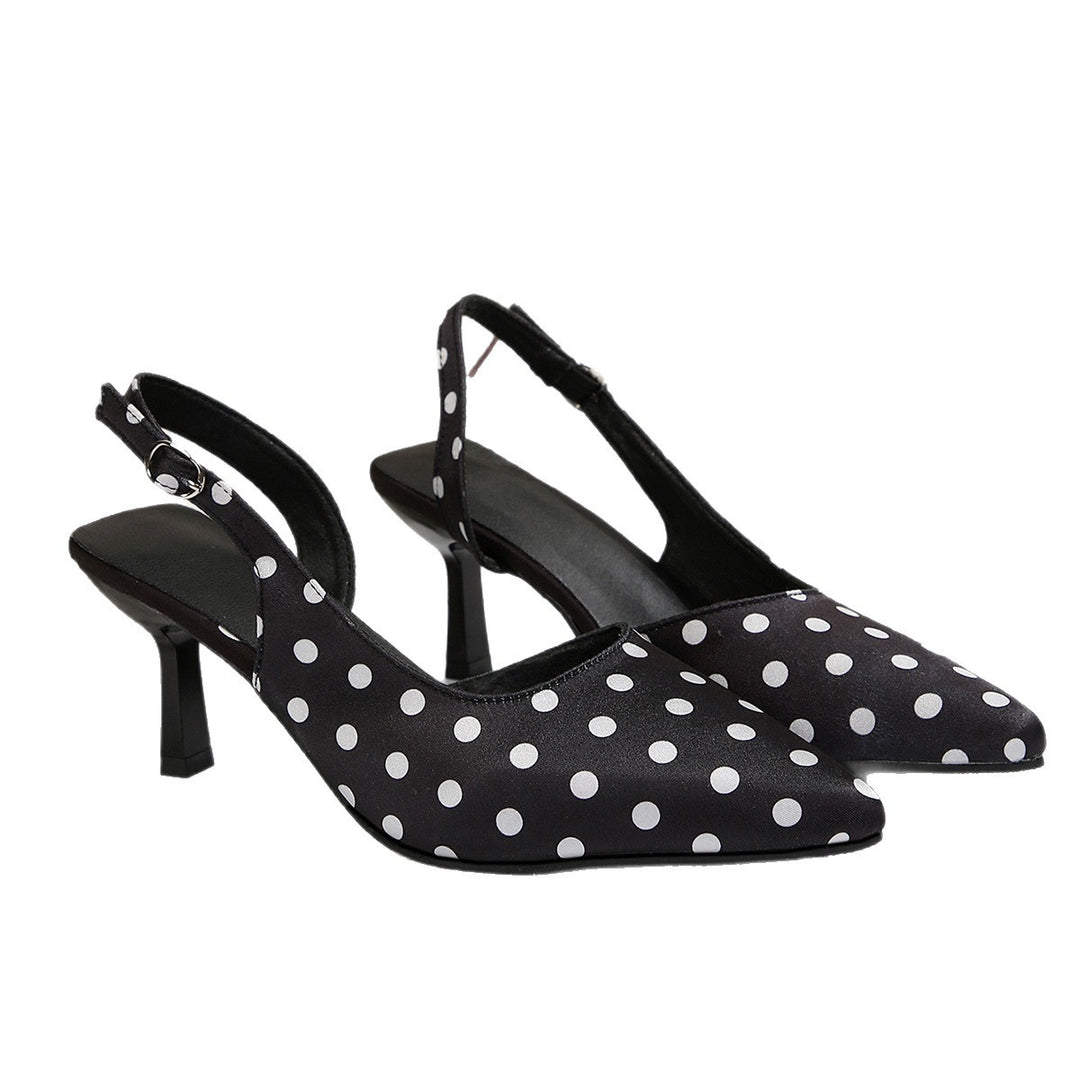 Damen Slingback Pumps mit Punktmuster R&B