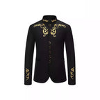 Herren Eleganter Blazer mit kunstvollen Stickereien