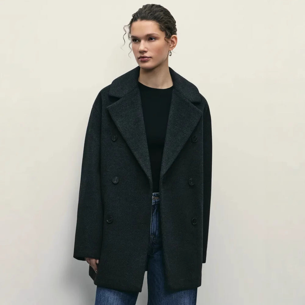 Damen Elegante Doppeltüra-Manteljacke R&B
