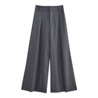 Damen Weite Palazzo-Hose mit elegantem Bund und komfortablem Sitzt R&B