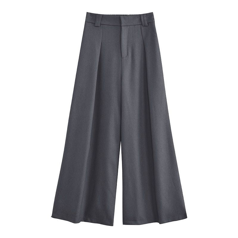 Damen Weite Palazzo-Hose mit elegantem Bund und komfortablem Sitzt R&B