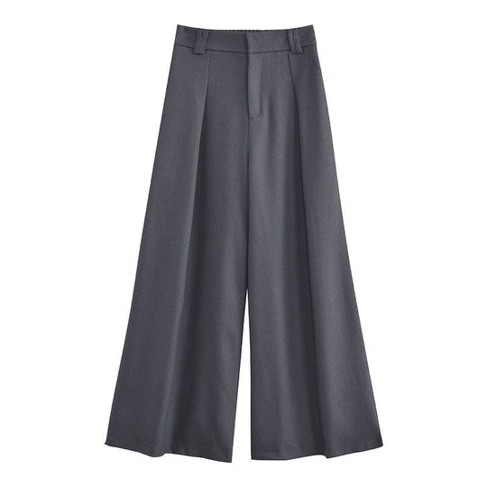 Damen Weite Palazzo-Hose mit elegantem Bund und komfortablem Sitzt R&B