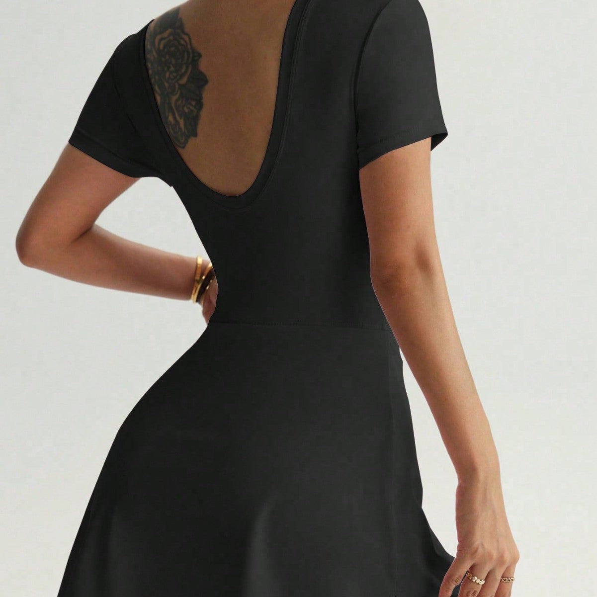 Damen Sportliches Wickel-Kleid R&B
