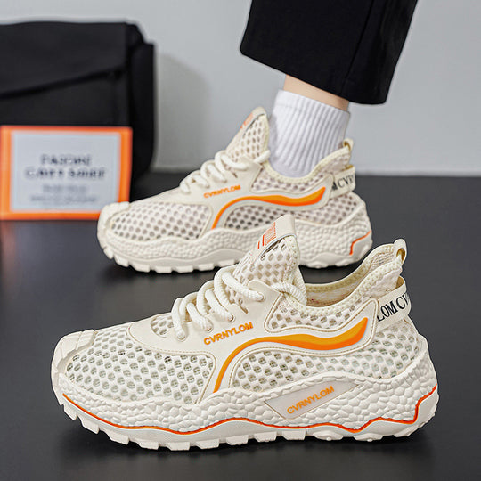 Damen Sportliche Sneakers mit atmungsaktiver Netzkonstruktion und dämpfender Sohle R&B