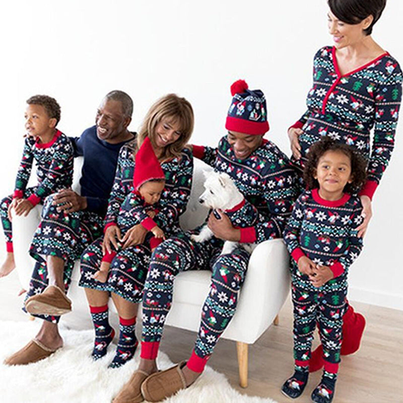R&B | Weihnachtsherz Weihnachts-Pyjamas Navy Damen