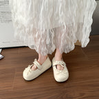 Damen Ballerinas mit elegantem Knotenverschluss und rutschfester Sohle R&B