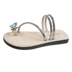 Damen Riemchen-Sandaletten mit funkelndem Schmetterlingsdesign R&B
