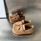 Damen Mokassins aus weichem Wildleder mit raffinierten Schmuckdetails R&B