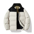 Herren isolierte Steppjacke mit hohem Kragen und praktischen Taschen R&B