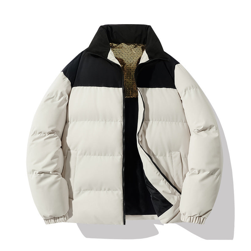 Herren isolierte Steppjacke mit hohem Kragen und praktischen Taschen R&B
