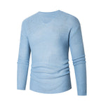 Herren modisches V-Ausschnitt-Strickpullover aus atmungsaktivem Material R&B