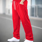 Herren Sportliche Jogginghose mit atmungsaktiven Mesh-Einsätzen und elastischem Bund R&B