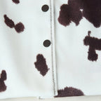 Damen cropped Kunstlederjacke im tierischen Muster R&B