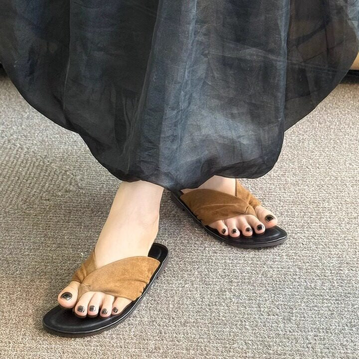 Damen Zehentrenner-Sandalen mit ergonomischem Fußbett und weich gepolstertem Riemendesign R&B
