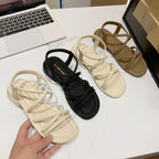 Damen Sandalen mit innovativem Riemendesign und bequemem Fußbett EB