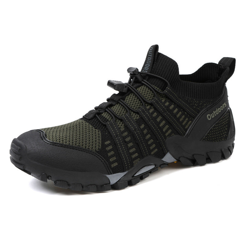 Unisex nan knöchelhoher Funktions-Sneaker mit Schutzkappe, Schnellzugverschluss und profilierter Gummisohle R&B