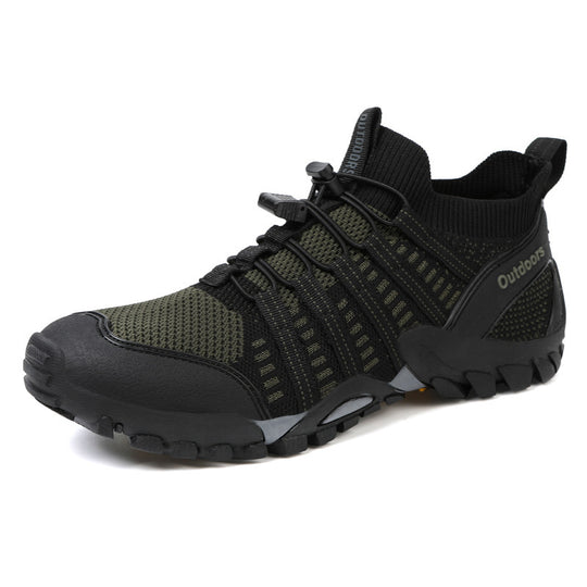 Unisex nan knöchelhoher Funktions-Sneaker mit Schutzkappe, Schnellzugverschluss und profilierter Gummisohle R&B