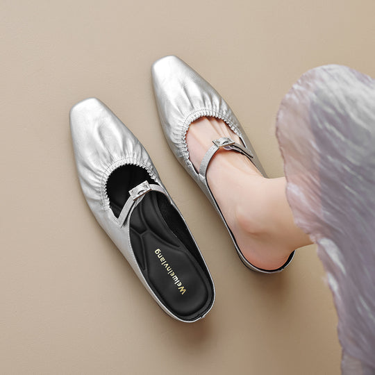 Damen Slipper mit verstellbarem Riemen R&B