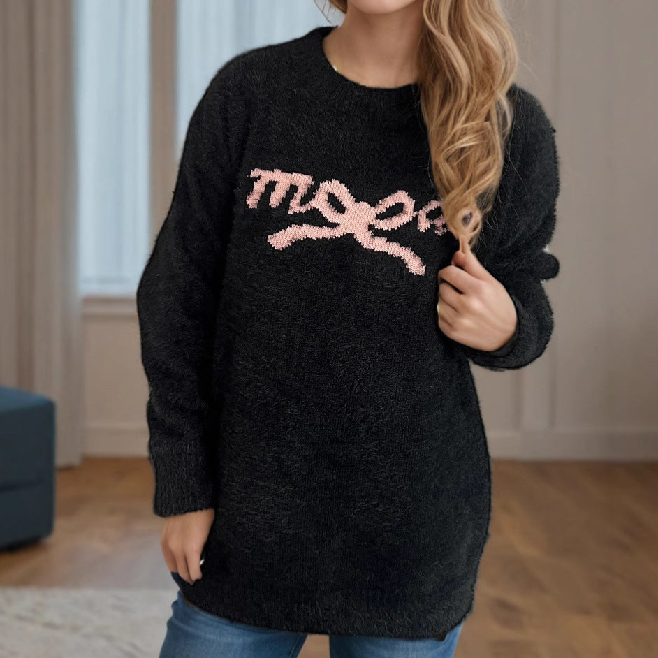 Damen Pullover mit herzigem Motiv und weichem Material R&B