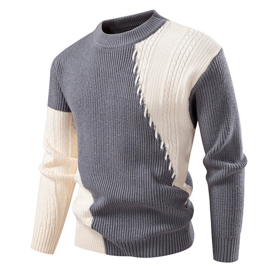 Herren modischer Strickpullover mit einzigartigem Kabeldesign R&B