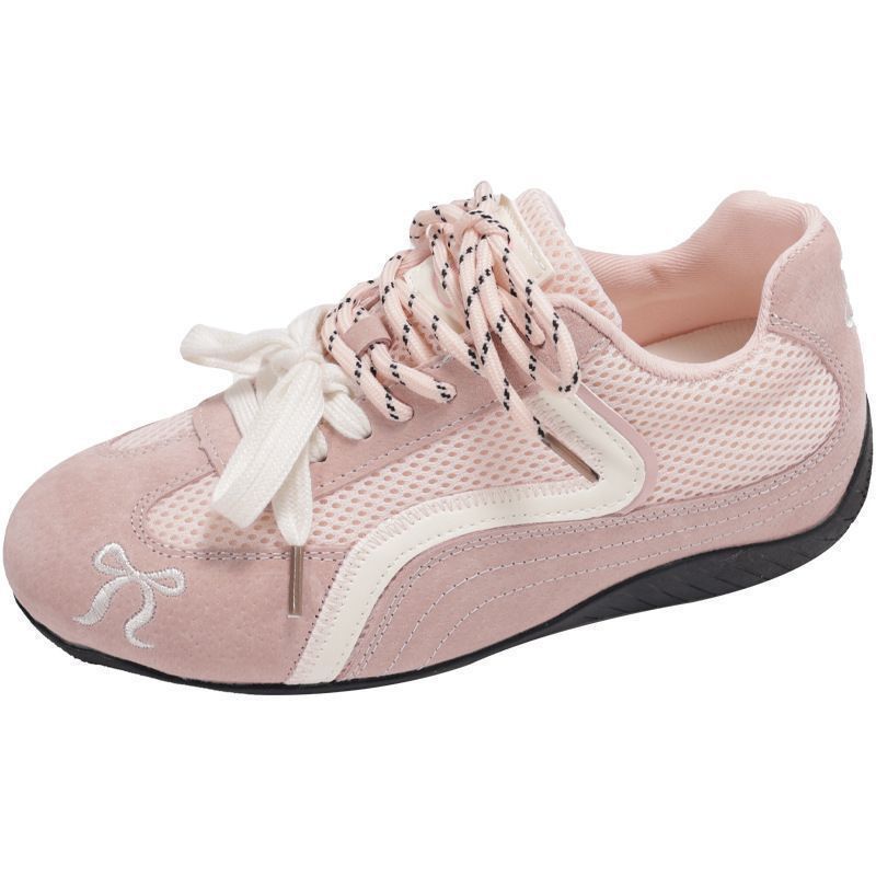 Damen Sportliche Sneakers mit verspieltem Apfelmotiv und atmungsaktiven Mesh-Elementen R&B