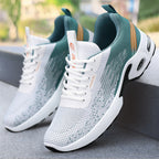 Damen Sportliche Schnür-Sneaker mit atmungsaktivem Mesh-Obermaterial und dämpfender Sohle R&B