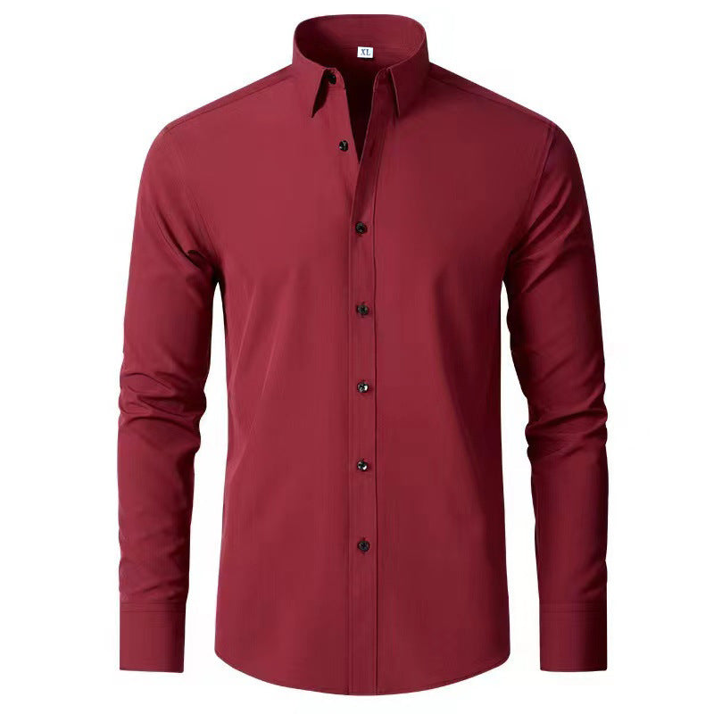 Herren Langarmhemd mit elegantem Schnitt und stilvollen Knopfdetails R&B