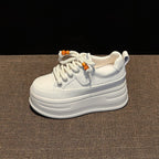 Damen modische Plateau Sneakers mit dekorativen Schnürsenkeln und strukturiertem Obermaterial R&B