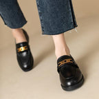 Damen Mokassins mit modischem Schnallen-Detail und komfortabler Sohle R&B