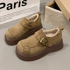 Damen Komfortable Clogs mit modischem Schnallenverschluss und dickem Futtermaterial R&B