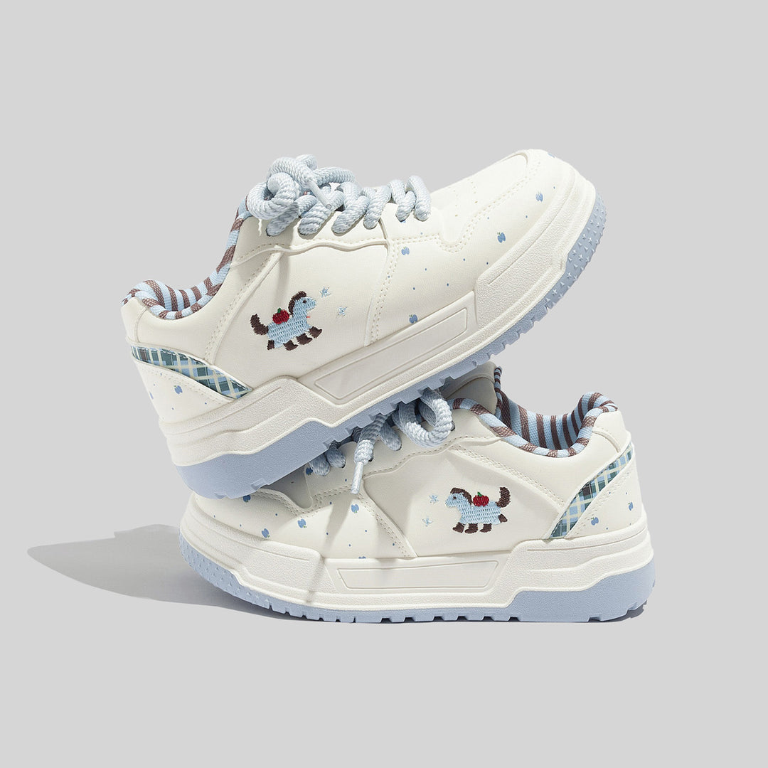 Damen Verspielte Sneaker mit fröhlichem Gingerbread-Motiv und gepolsterter Sohle R&B