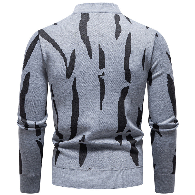 Herren modischer Sweatpullover mit einzigartigem grafischem Muster