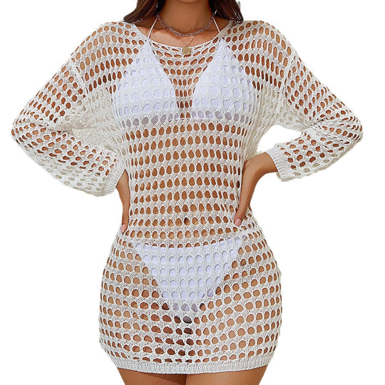 Damen Netz-Strandkleid R&B