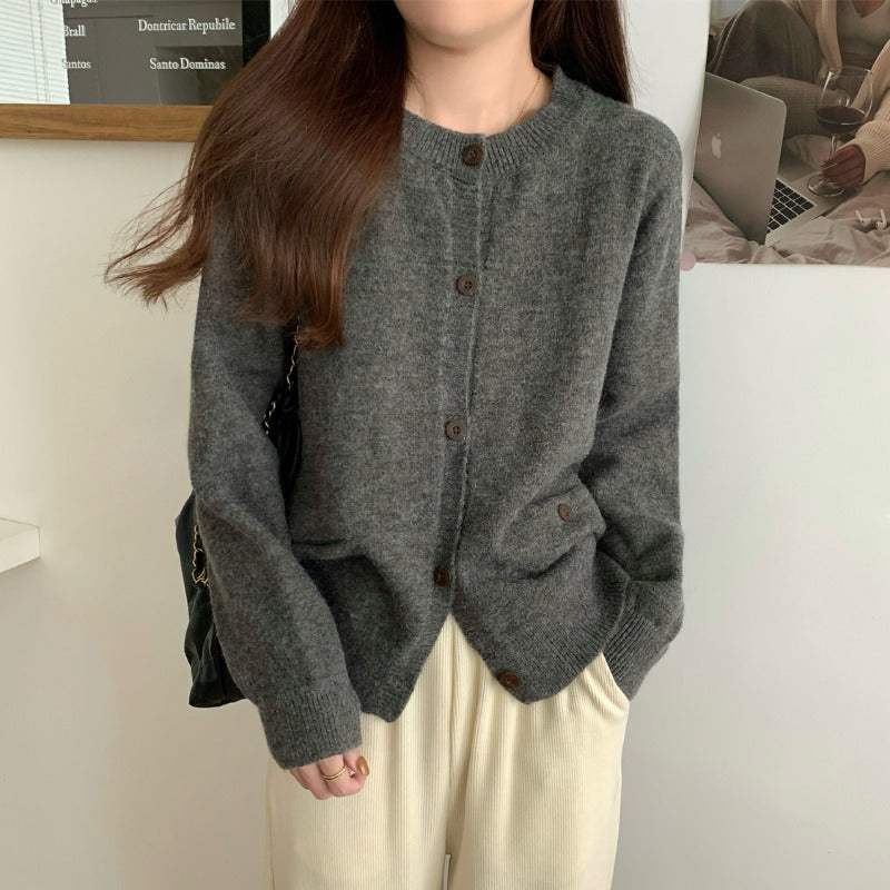 Damen Kuschelige Strickjacke mit praktischen Taschen R&B