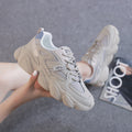 Damen Chunky Sneakers mit atmungsaktiver Mesh-Oberfläche und dämpfender Sohle R&B