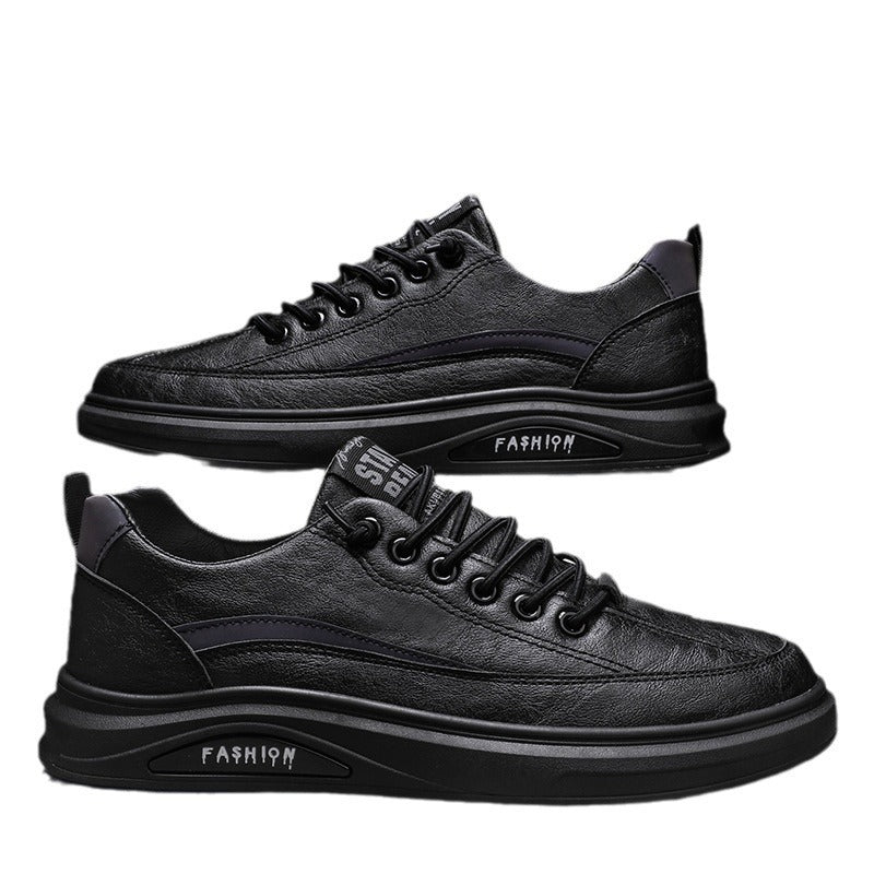 Damen modische Sneakers aus hochwertigem Leder mit dämpfender Sohle R&B