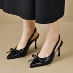 Damen Slingback Pumps mit elegantem Schleifenakzent R&B