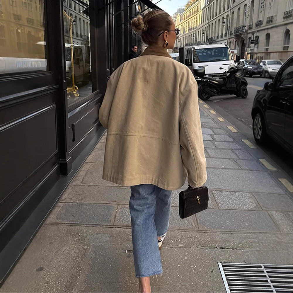Damen Oversized Utility-Jacke R&B