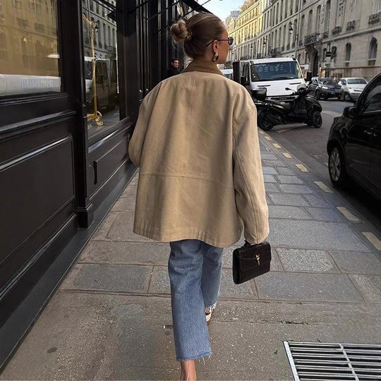 Damen Oversized Utility-Jacke R&B