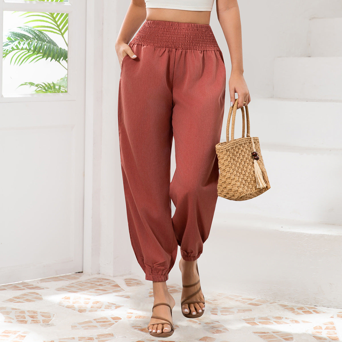 Damen Leichte und luftige Sommerhose R&B